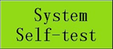 button of system self-test