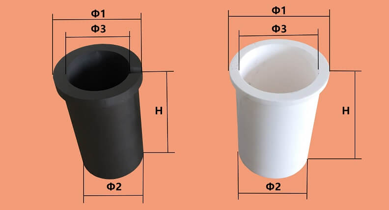 crucible for gold melting furnace