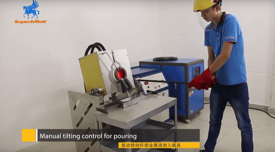 Tilting type gold melting machine for 20kg gold- Superbmelt