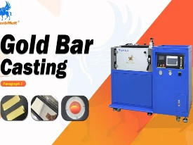 video of vacuum gold bar casting machine