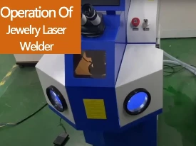 Video of jewelry laser welder operation