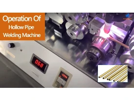 video of hollow tube making machine operation