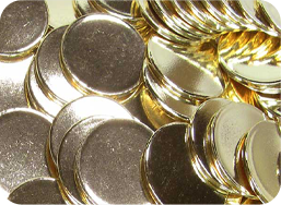 Blank gold coins