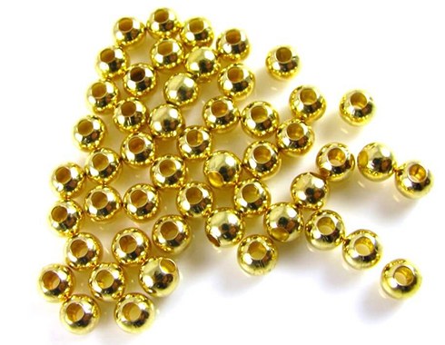 Gold Hollow Beads Made By Sheet Rolling Mill