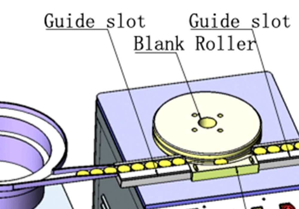 customization of 3 size by automatic coin rimming machine