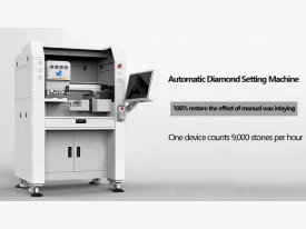 video of automatic diamond setting machine